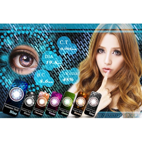 Softlens Summer Doll - Soflen Warna Bisa Minus Tinggi