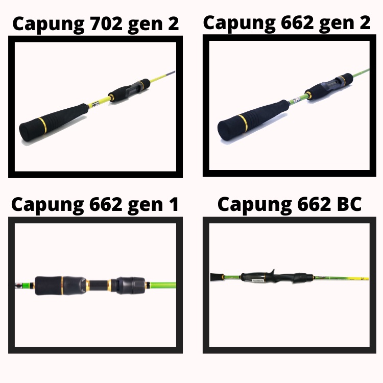 Joran Pancing Capung 662 Gen 1, Gen 2, BC, 702