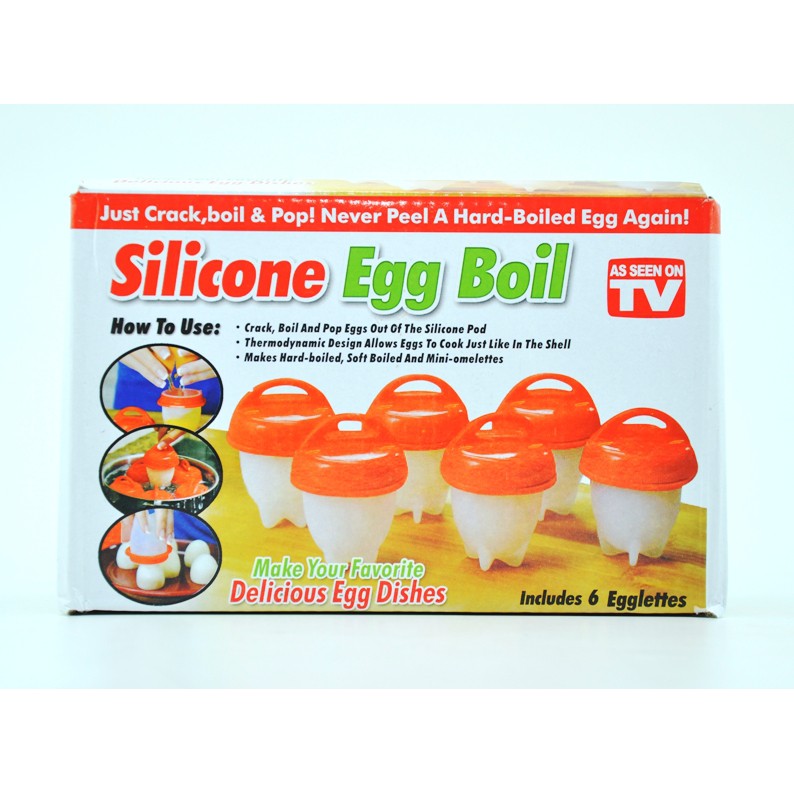 Silicone Egg Boil Cetakan Telur Rebus Dengan Topping - 0369