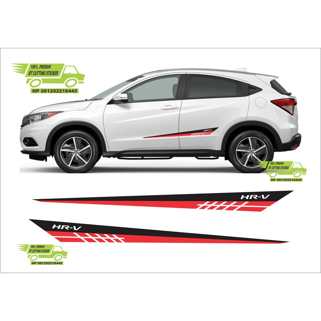 sticker honda hrv / stiker hrv / striping mobil hrv / stiker hrv sticker cutting car sticker crv