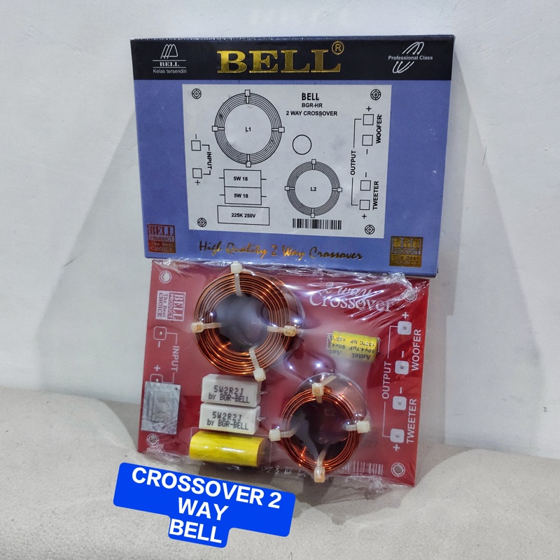 Kit Crossover Pasif 2 Way 2 Jalur BELL BGR Original