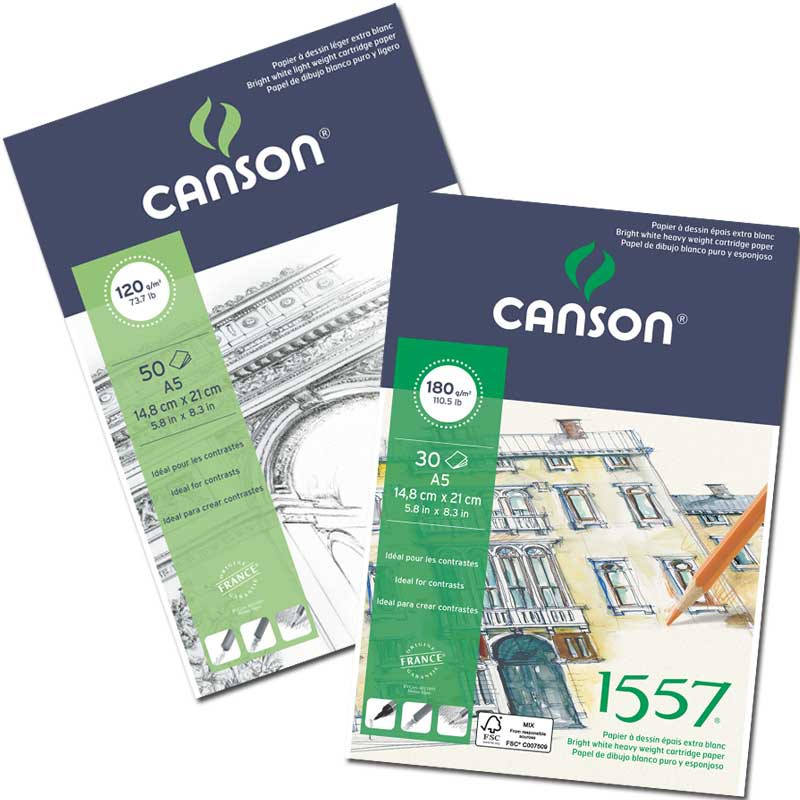 

Canson 1557 A3 180gr 30 Sheets