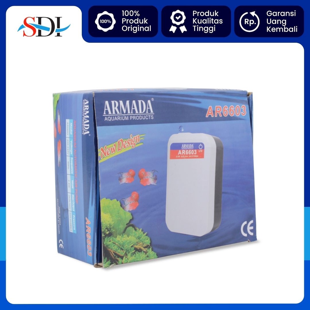 MESIN ANGIN AERATOR 2 LUBANG ACDC ARMADA AR 6603