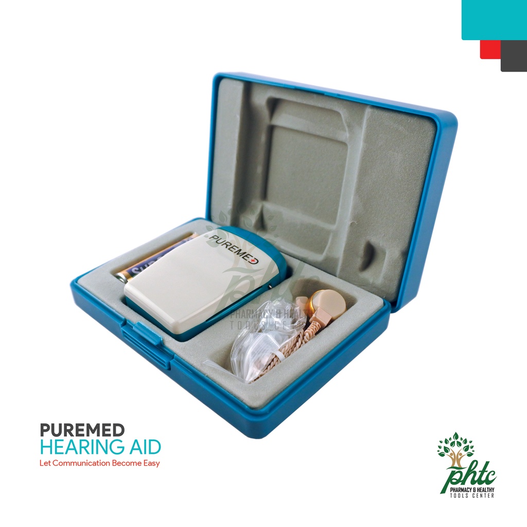 PUREMED Hearing Aid Cable l Alat Bantu Dengar Kabel l Hearing Aid Bantu Pendengaran Model Kabel