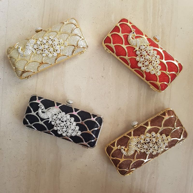 Tas Pesta Farnell Permata Berlian Diamond Party Clutch Wanita Import Mewah 2622