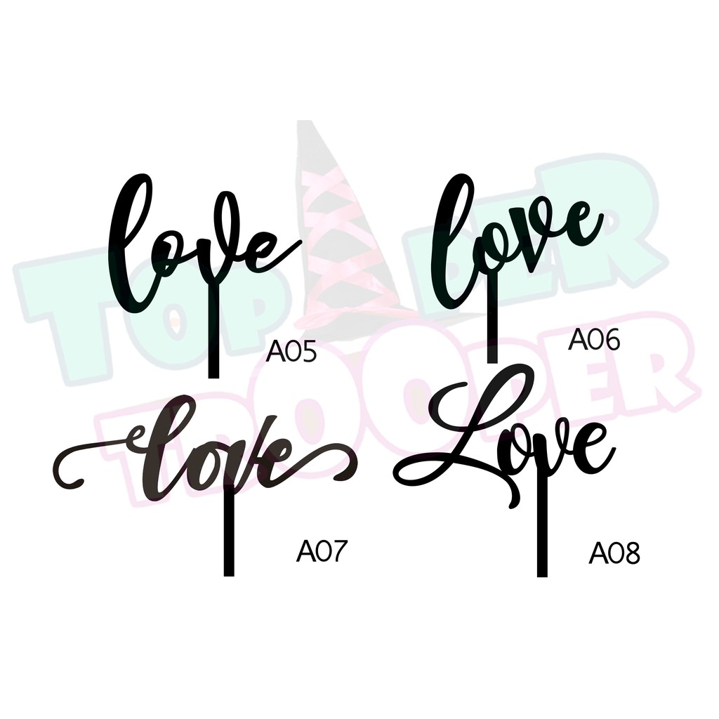 READY LOVE Cake Topper / Hiasan Kue