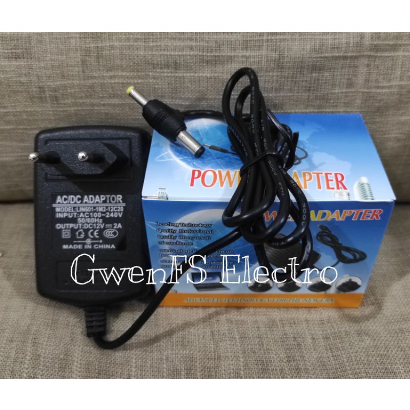 Adaptor 12V 2A DOUBLE JACK T