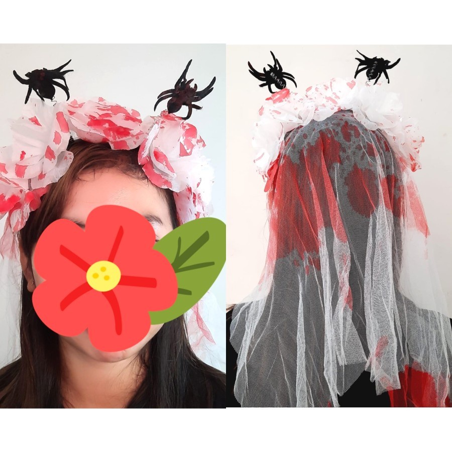 Bando Hantu Aksesories Rambut Halloween Cosplay Kostum Kuntilanak