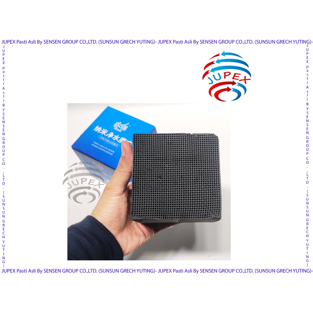 KUBUS FILTER KARBON AKTIF PERMURNI AIR AQUARIUM & KOLAM 10X10X9.5 CM