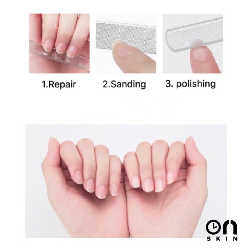 Nano Glass Nail Buffer Pengkilap Mengkilapkan Kuku Alat Manicure Kikir Kuku Kecantikan Kuku