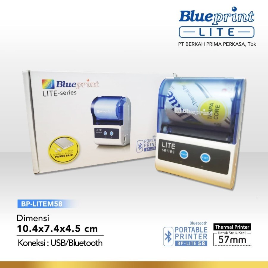 Printer Thermal Portable Bluetooth USB BLUEPRINT BP-LITE58 / LITE 58