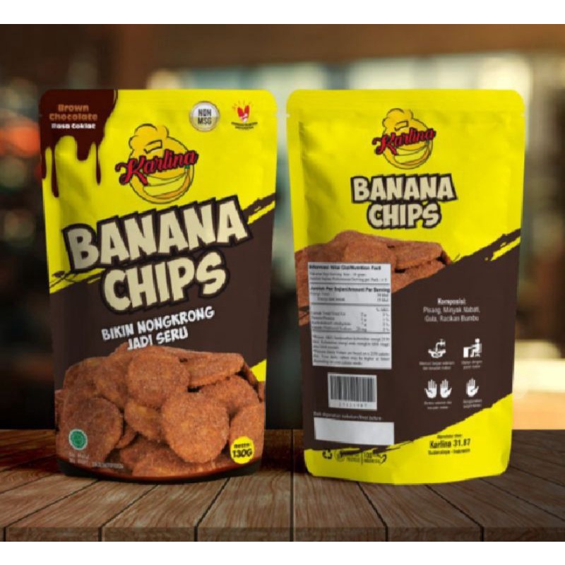 

KaTepok Snack Keripik pisang Rasa Coklat,130grm Rasa Premium harga murah,,Bestseller