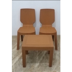 MEJA DAN KURSI TERAS ROTAN PLASTIK TABITHA