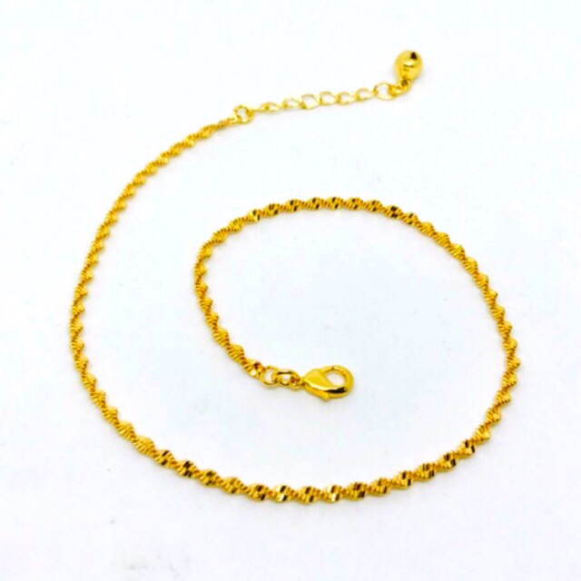 Gelang kaki wanita // gelang kaki lapis emas // gelang kaki jurai kerang // gelang kaki rante