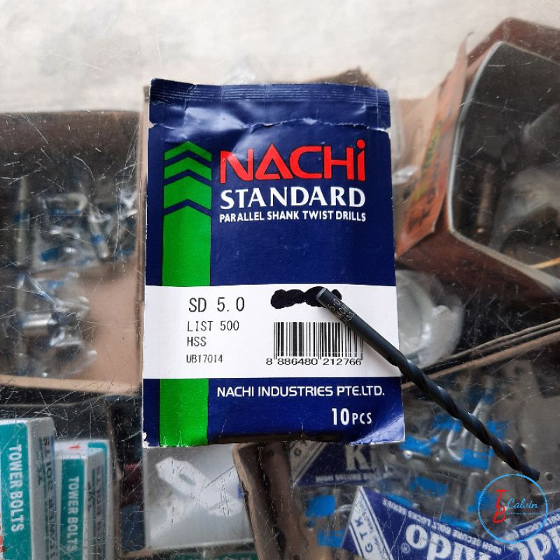 Mata Bor Besi Nachi 5 mm / Mata Bor Besi HSS Nachi 5 mm ASLI