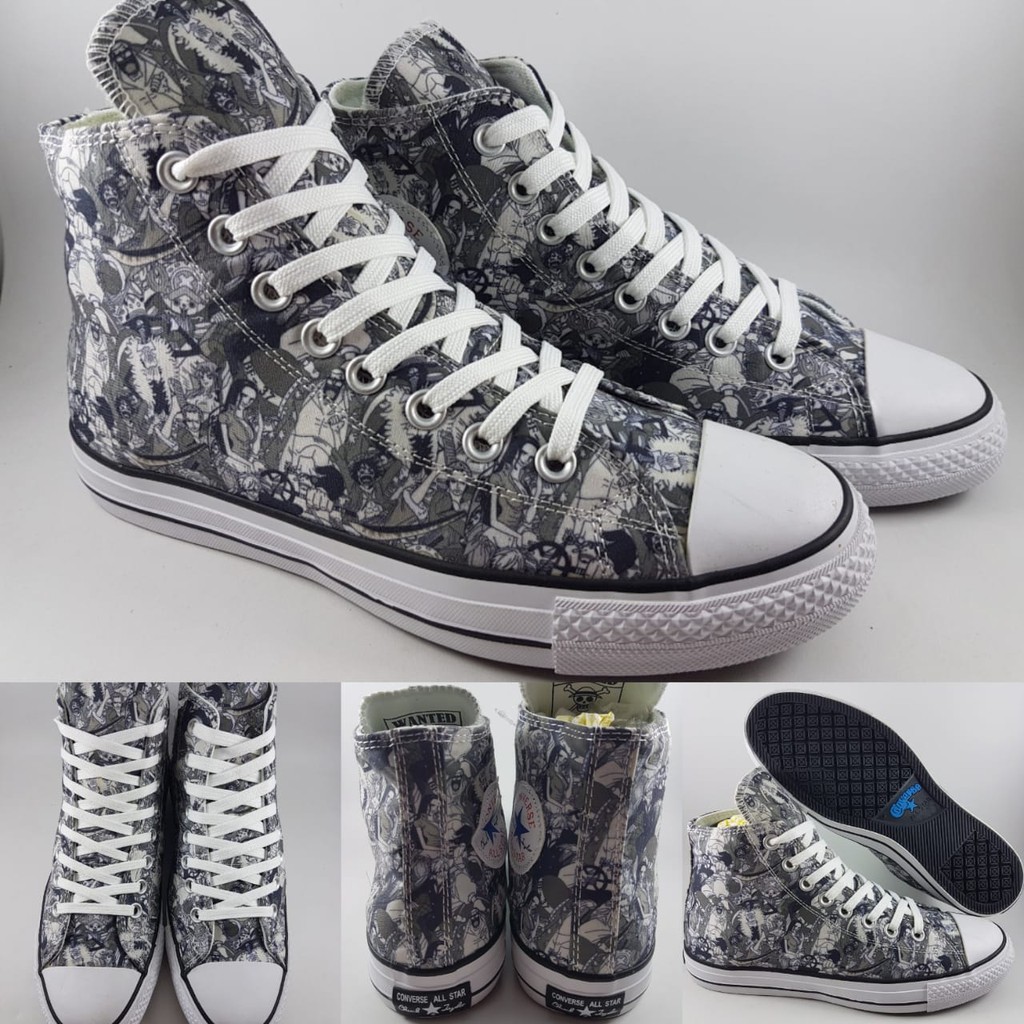 Sepatu Kets One Piece X Converse 70s High Japan Exclusive Mono Chuck Taylor