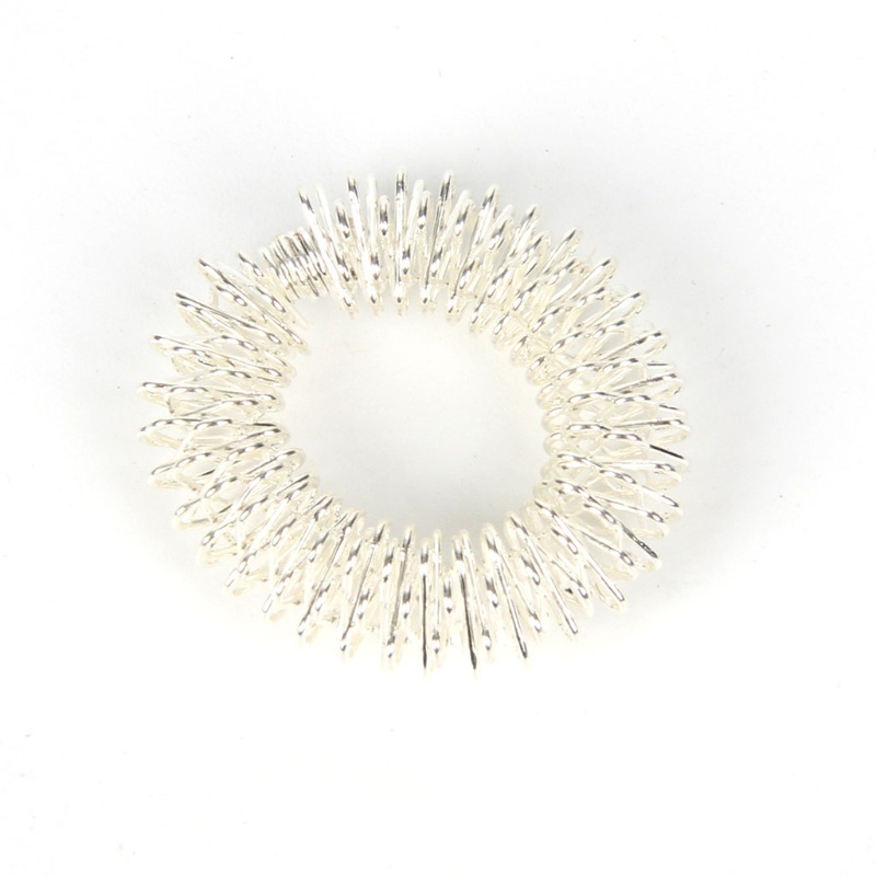 Mary 2in Jari Cincin Logam Pijat Roller Anxiety Playset Interaktif Fidget Toys