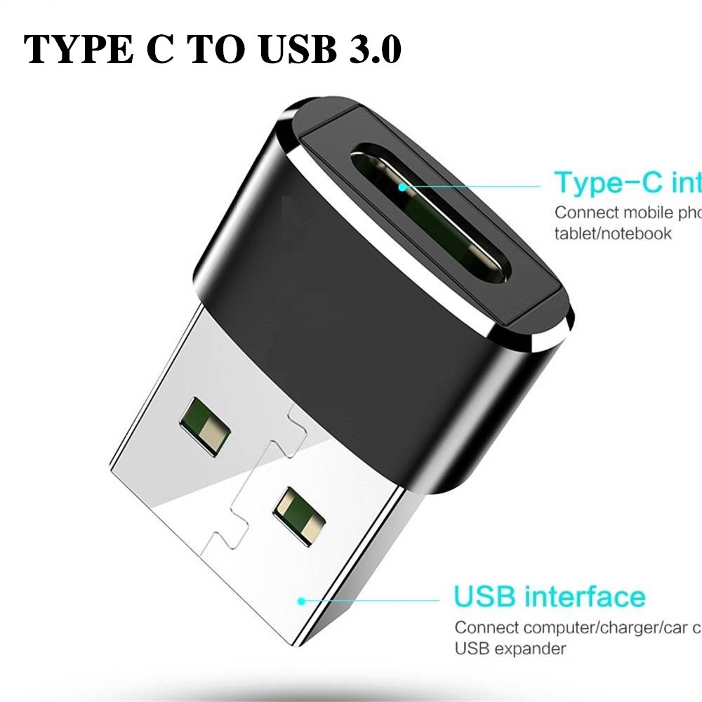 Topspot Microphone Adapter Logam Type-c KE Micro USB C Mini Portabel OTG Adaptor Pengisian Cepat &amp; Transmisi Sinkronisasi Data Konverter USB3.0 Tipe-C ke pengisian cepat USB