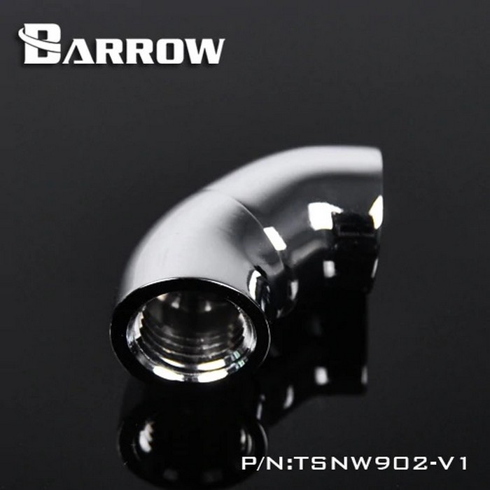 BARROW TSNW902-V1 90 Snake Rotary Adapter M-M Silver