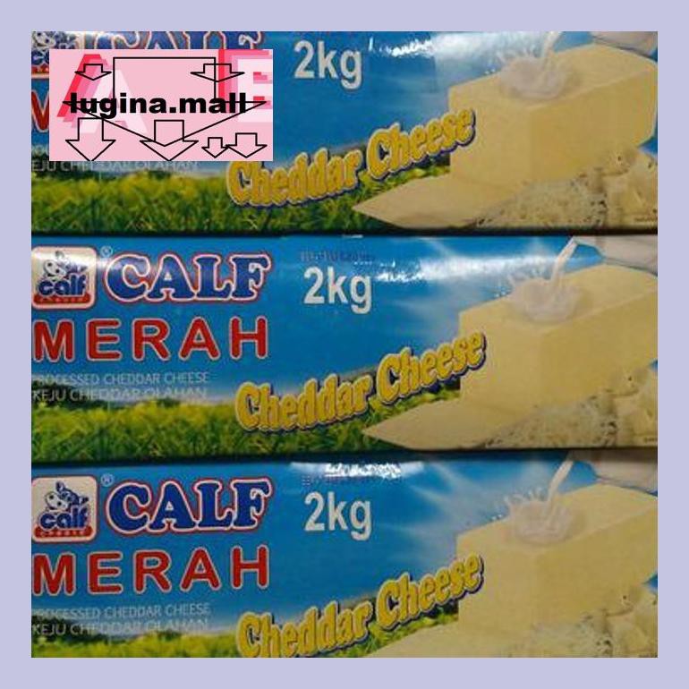 

Lugeypsum Keju Cheddar Calf Merah Sekelas Prochiz Gold 2 Kg S30Luu