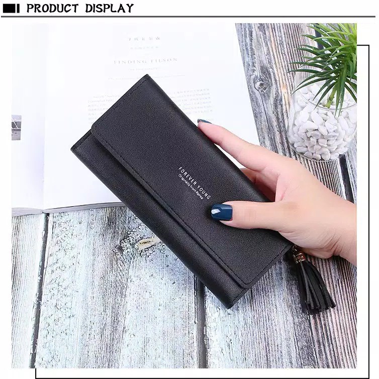 ( Fy ) COD Dompet import dompet Wanita Dompet Wanita Panjang Cantik Dompet Import Real Pict