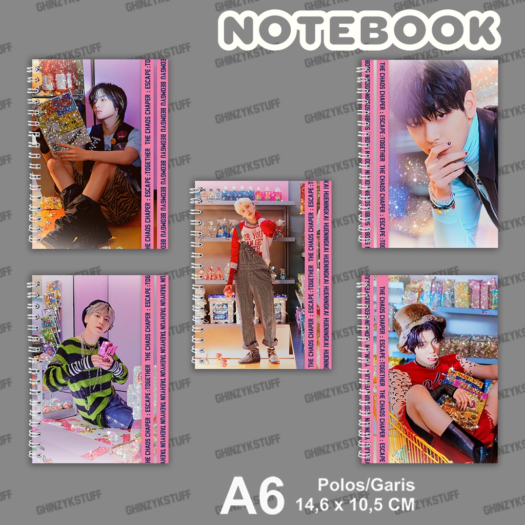 

Notebook KPOP TXT The Chaos Chapter- FIGHT OR ESCAPE (Escape ver.) Seri 3 Ukuran A6 (10.5x14.5cm) KPOP Merchandise