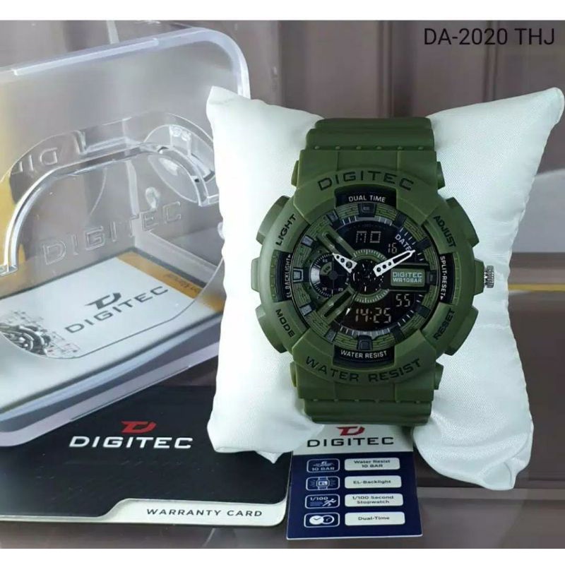 JAM PRIA JAM TANGAN DIGITEC 2020 DG2020 PRIA DUAL TIME ORIGINAL GARANSI