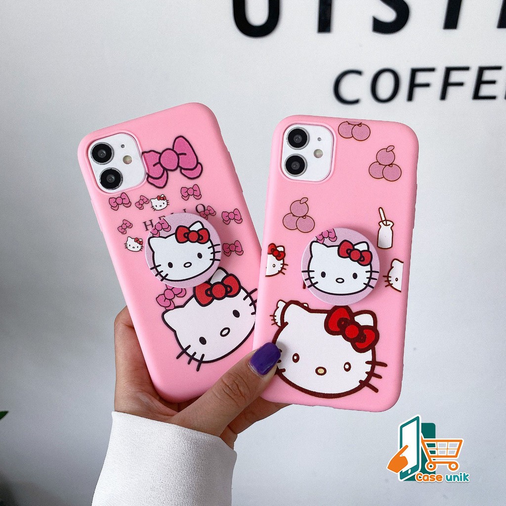 SS267 case Popsocket HELLO KITTY Realme C2 C3 5 5i 5s C11 C12 Narzo 20 30a C15 C17 7i CS2452