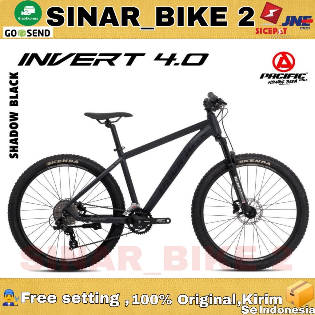 Sepeda Gunung 26 Inch MTB PACIFIC INVERT 4.0 Alloy Hidrolik 2x8 Speed