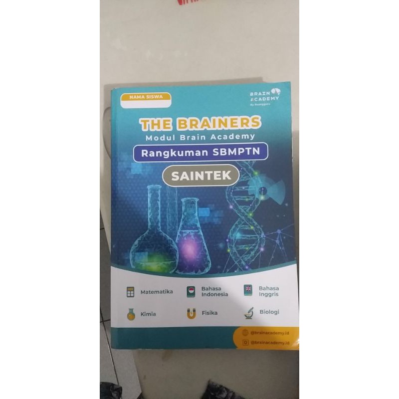 Preloved Modul Brain Academy Rangkuman SBMPTN SAINTEK 2021