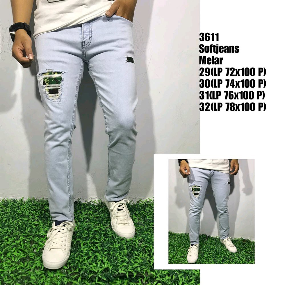 CELANA JEANS PRIA SOBEK PATH ARMY Obral