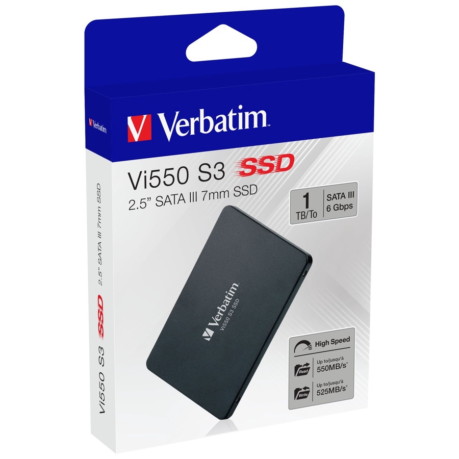 SSD Internal VERBATIM SATA III 1TB Vi550 S3 2.5&quot; - VERBATIM SSD 1TB