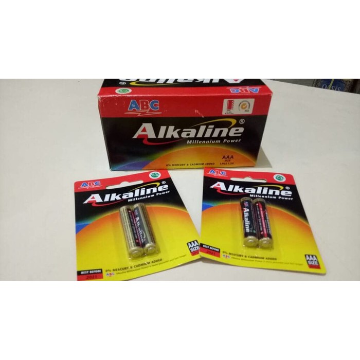 Baterai Alkaline ABC AAA 1 Pack (Isi 2 Pcs)