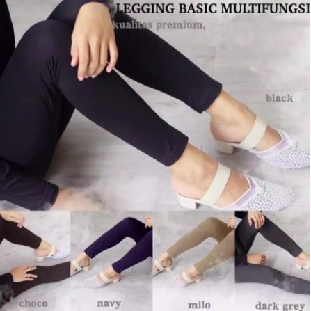 LEGGING PANJANG SPANDEX 3 UKURAN WANITA PREMIUM ADEM