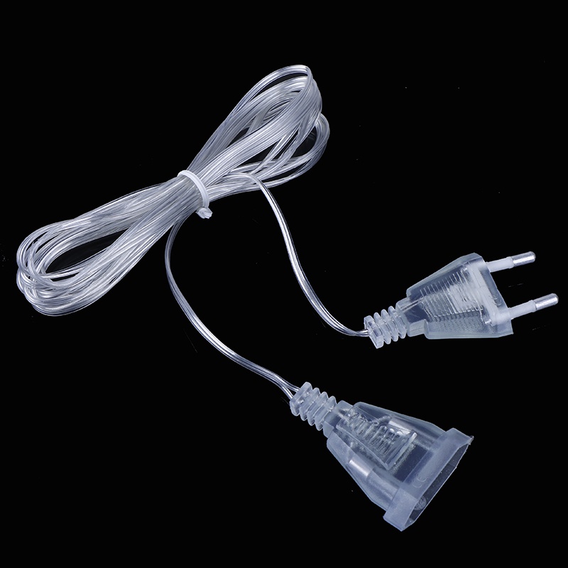 {LUCKID}Power Extension Cable Plug Extender Wire For LED String Light Christmas Lights