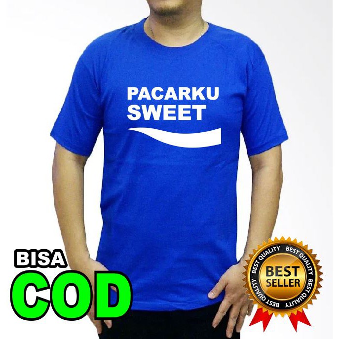 Kaos POCARI SWEAT Plesetan PACARKU SWEET Kaos Couple