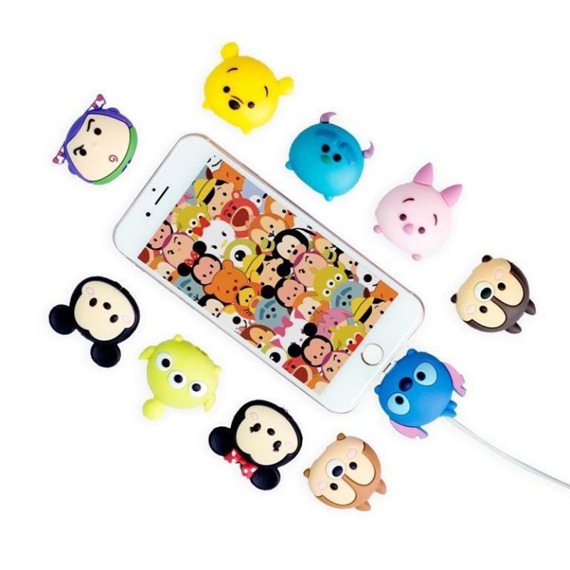 CABLE BITE / PELINDUNG UJUNG KABEL / CABLE PROTECTOR FOR IPHONE RANDOM GAMBAR