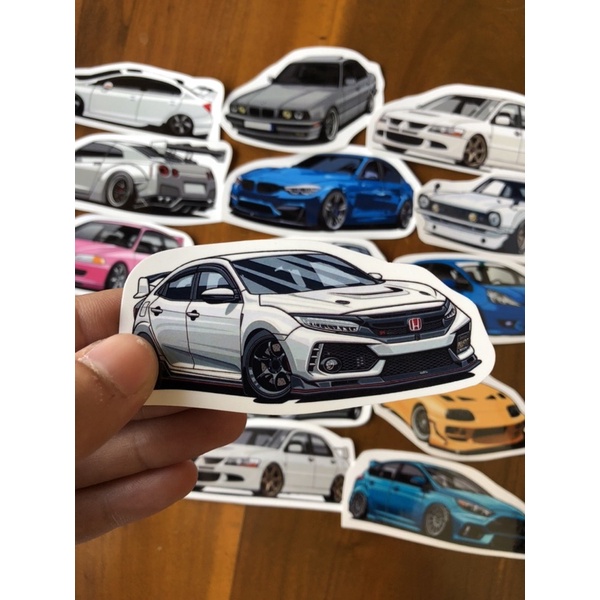 sticker pack mobil stiker mobil gambar mobil tempel di laptop kulkas handphone lemari buku