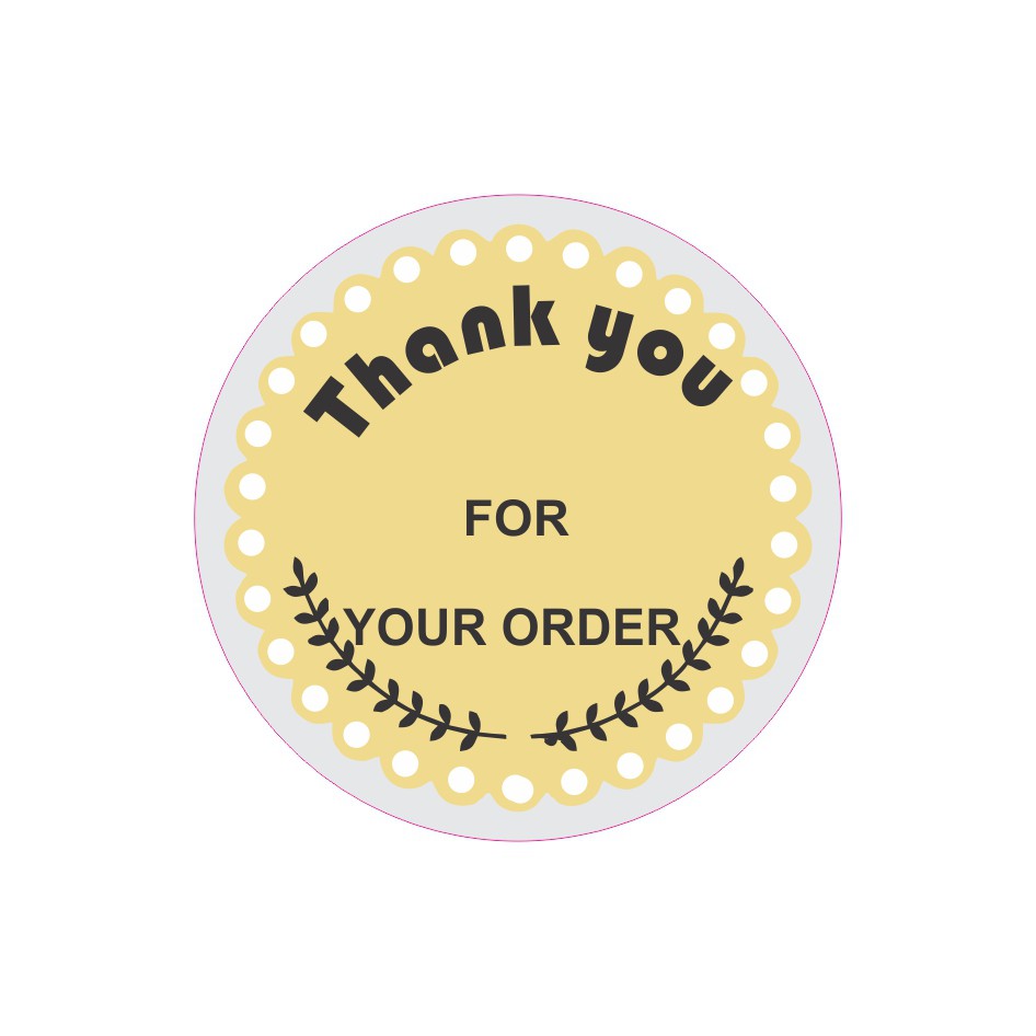 

Sticker THANK YOU (TY-022) label Toko Olshop Packaging print & cut (1 SET ISI 100 PCS)