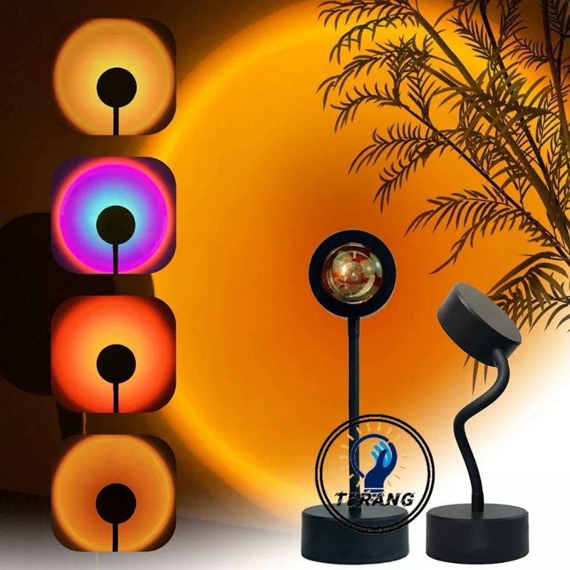  LAMPU SUNSET  LAMPU  FILL PROYEKTOR LAMPU  TIDUR LED MOTIF 