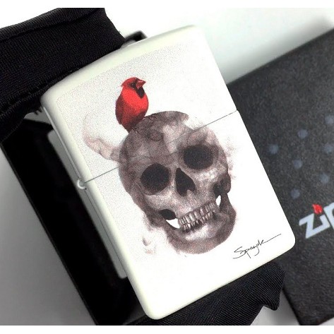 Zippo Original USA 29644 Spazuk Bird Skull - Stok Lengkap Resmi