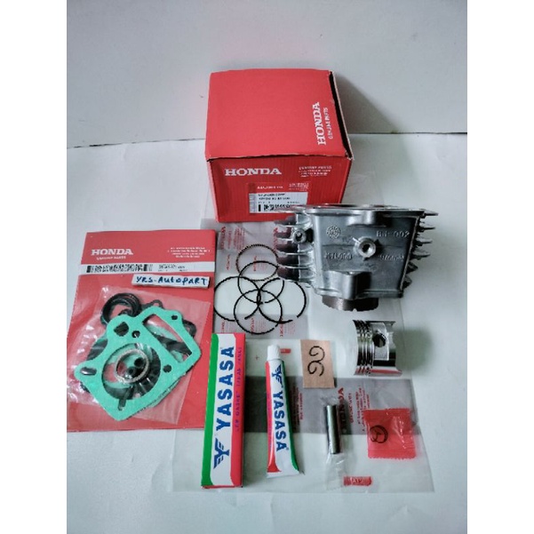 Blok Seher komplit plus topset honda Supra fit New Revo 100 cc Legenda ORI kfm