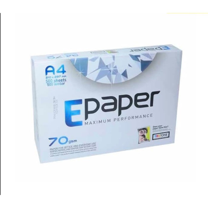 

Kertas HVS E-Paper A4 70gram Kertas Fotocopy Kertas MURAH 1 RIM