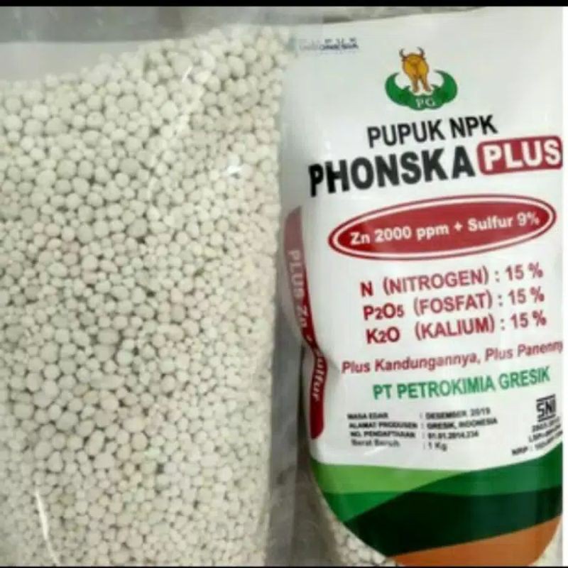 PUPUK PHOSKA /PUPUK NPK PHOSKA PLUS KEMASAN REPACK 1 KILO