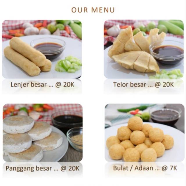 

Paket Jange: 20 lenjer, 20 telor, 20 adaan