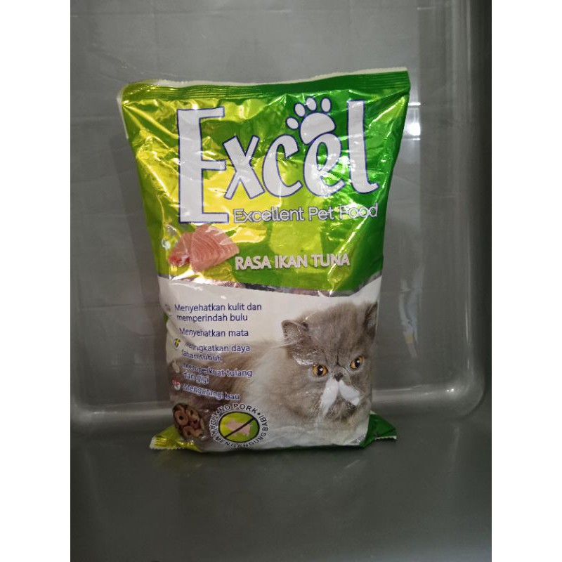 excel tuna bentuk donat freshpack 500gr - makanan kucing excel - dry food excel 500gr