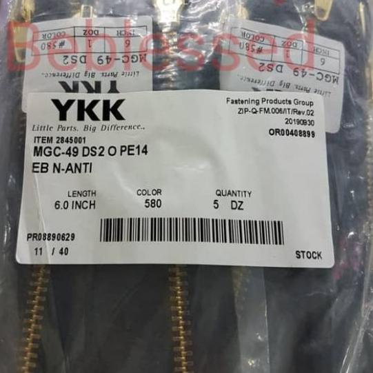 

Grosir Resleting Levis YKK 6inch ( 15cm);