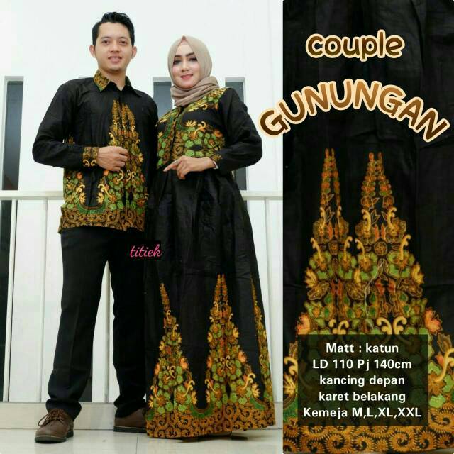 Batik couple suami istri Gunungan