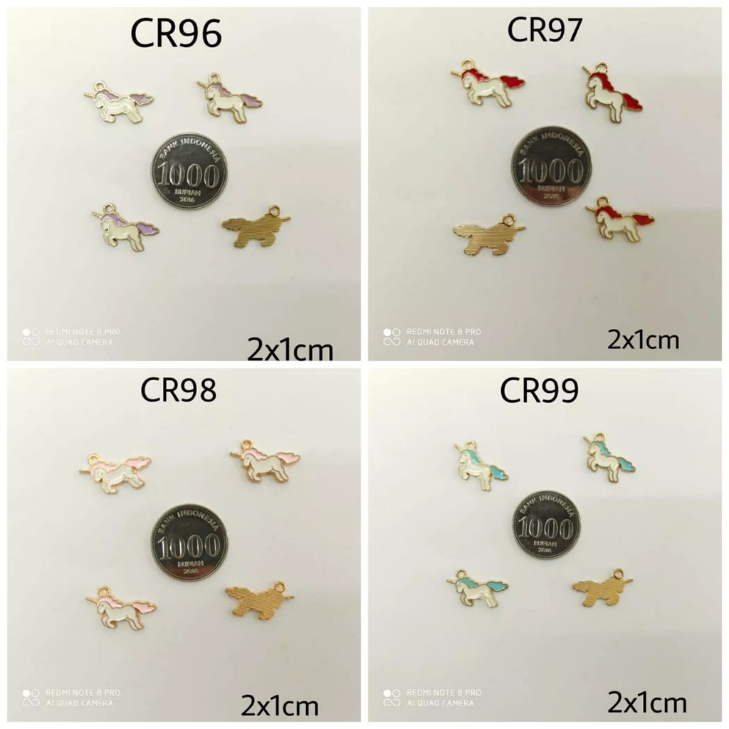 1PC - LIONTIN CR96-104 | BANDUL KALUNG ANAK |  CHARM UNICORN | STARFISH | SWAN