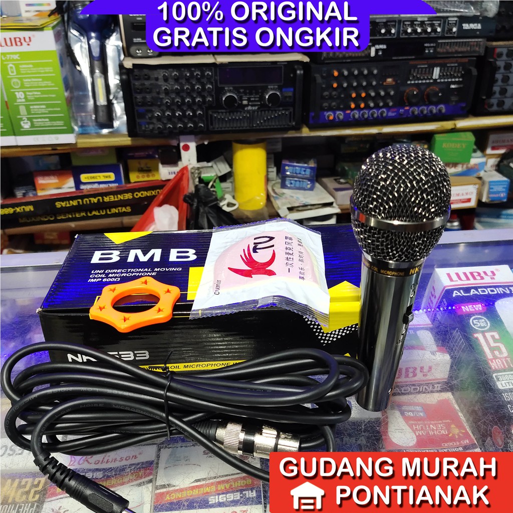 Mic BMB NK 533 Sepul mantap bersih dan kuat sensitif bagus  mikropon microphone original Kabel NK533 NK-533